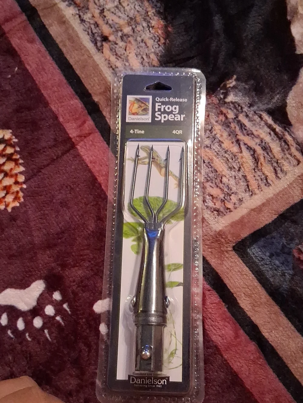 Quick-Release Frog Spear in Silver - 4-Tine